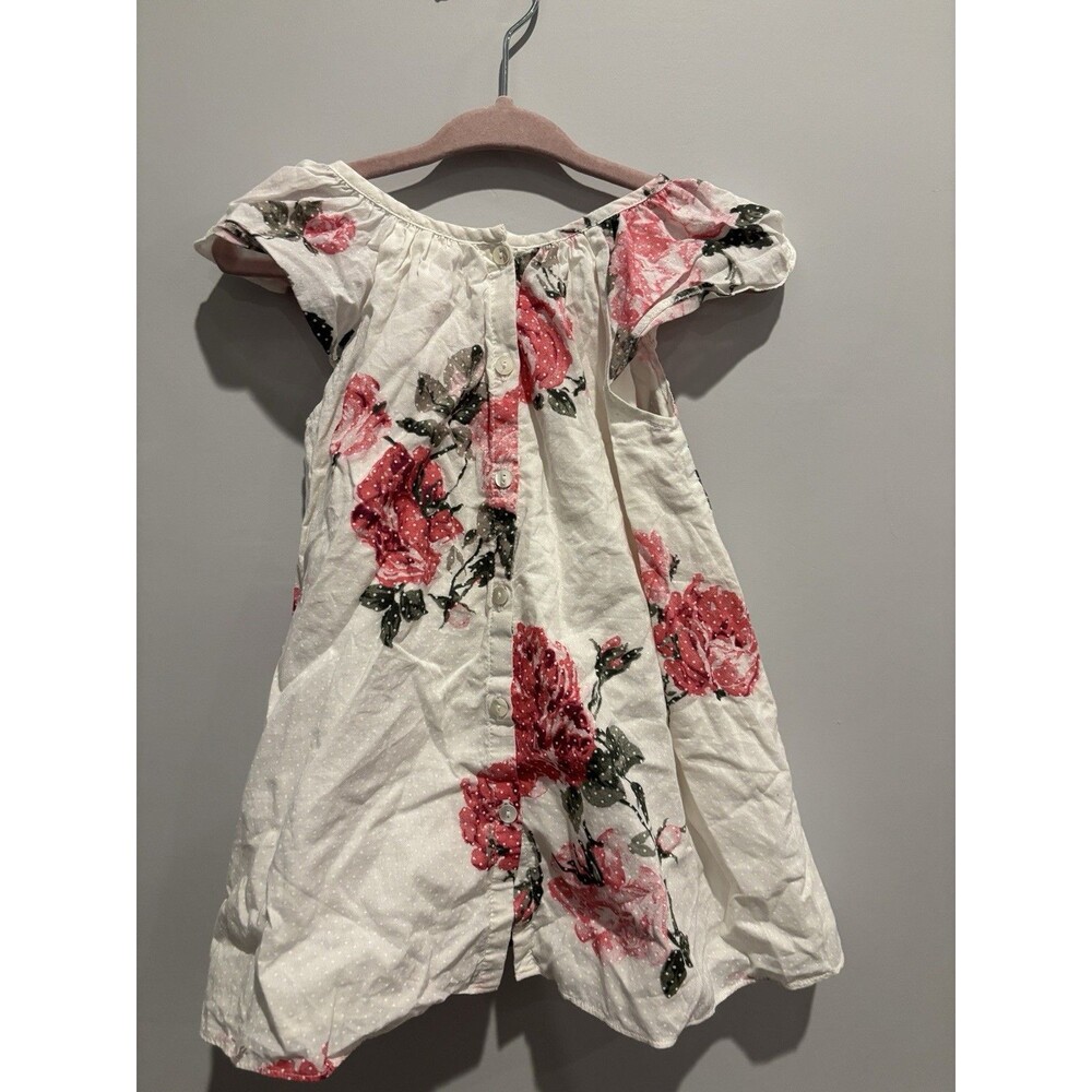 LoveShackFancy Infant Baby Girl Dress Floral And Polkadot Sz 12-18 Mo - Picture 6 of 7